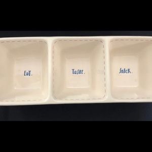Rae Dunn by Magenta EAT TASTE SNACK Serving Dish